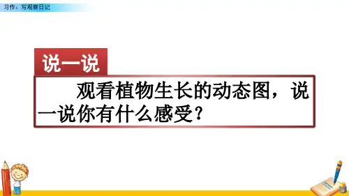 部编人教版四年级语文上册《习作：写观察日记》教学课件