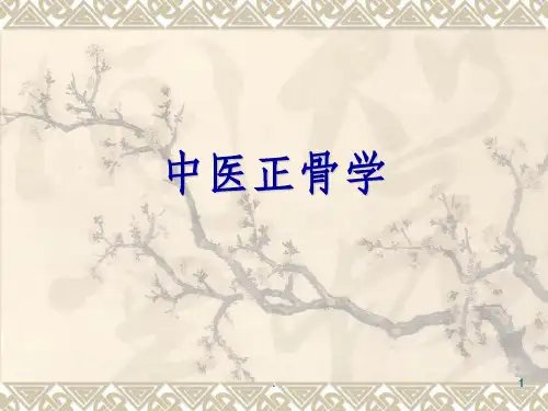 中医正骨学ppt课件