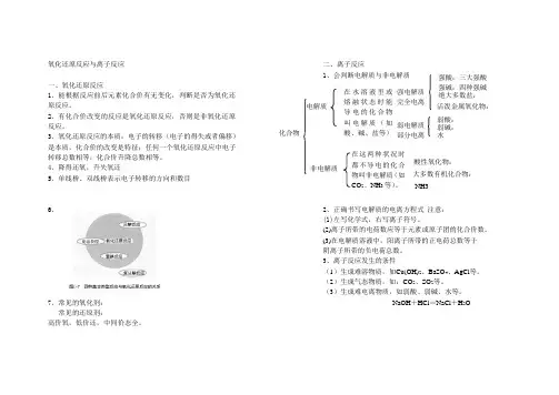 氧化还原反应与离子反应