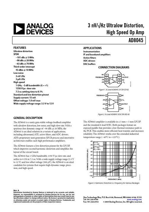 AD8045ARDZ中文资料