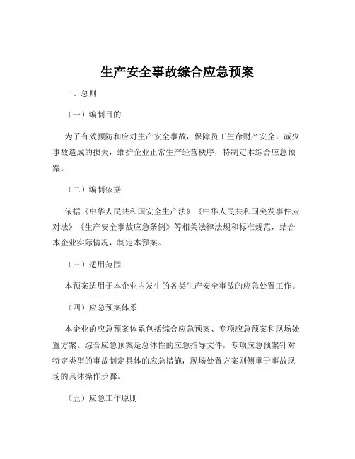 生产安全事故综合应急预案