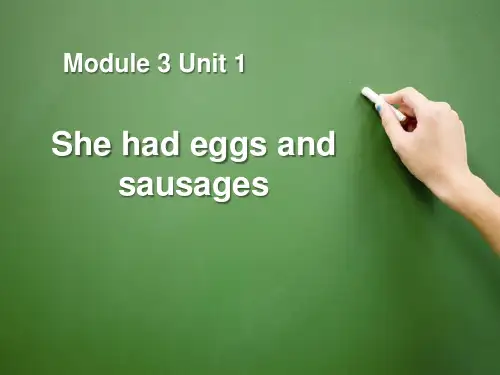 《She had eggs and sausages》PPT精选教学课件4