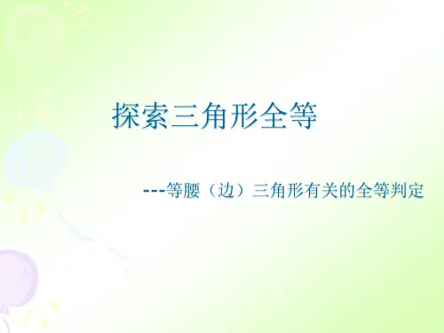 专题10.等腰三角形有关的全等判定
