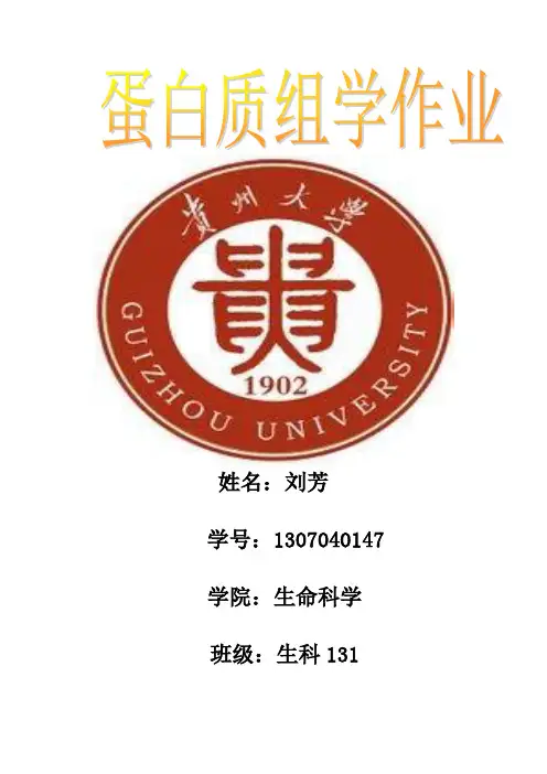 蛋白质组学作业