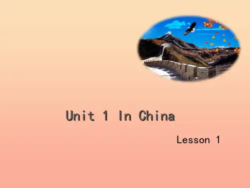 六年级英语上册 Unit 1 In China(Lesson 1) 人教新起点