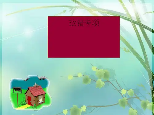 高中英语改错专题讲解 PPT课件 图文