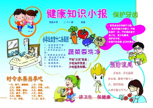 林恩A4健康电子小报模板