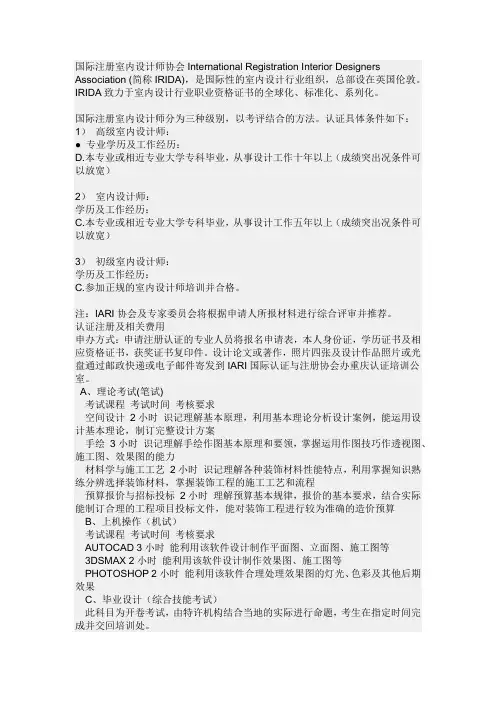 国际注册室内设计师协会International Registration Interior Designers Association - 副本