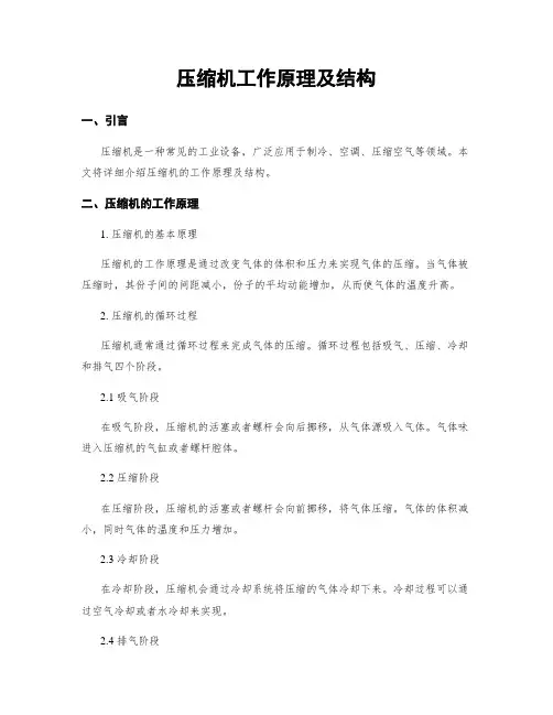 压缩机工作原理及结构