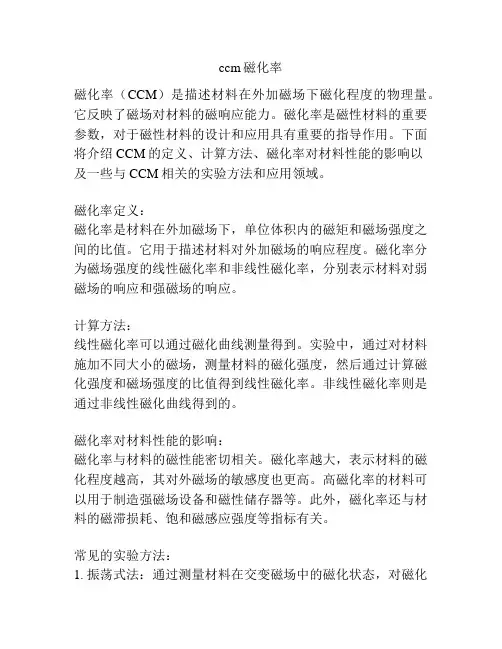 ccm磁化率
