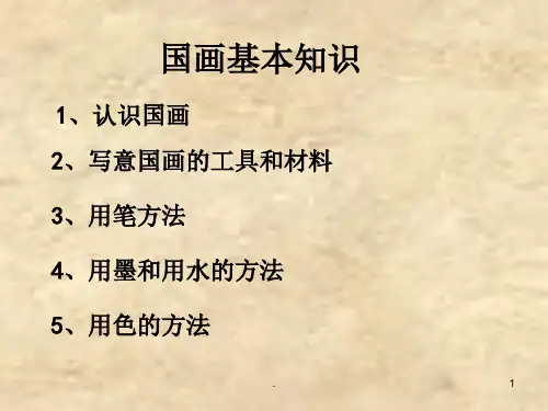 国画基本知识ppt课件