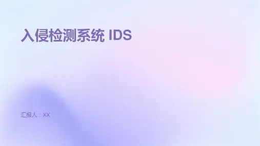 入侵检测系统 IDS
