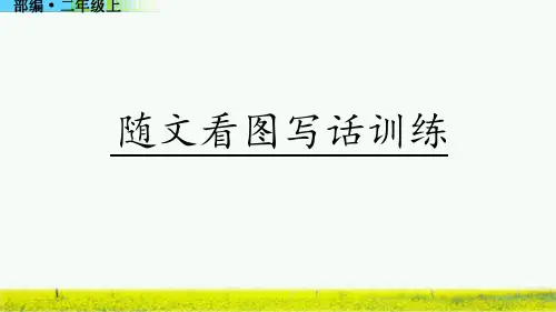 语文园地六随文看图写话训练部编二年级语文上册