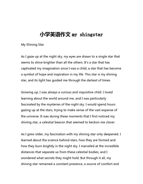 小学英语作文my shingstar
