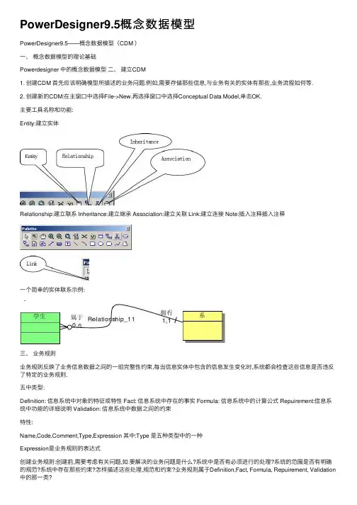 PowerDesigner9.5概念数据模型