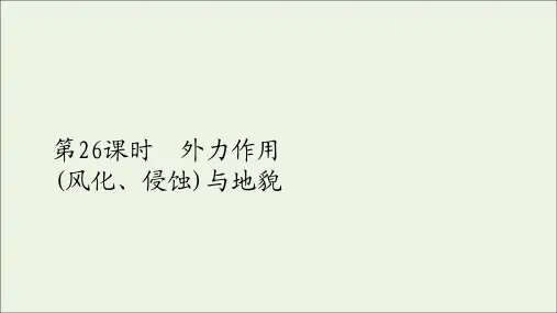 2021届高考地理一轮复习第八讲地表形态的塑造第26课时外力作用风化侵蚀与地貌课件