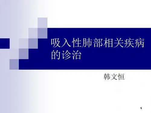 吸入性肺疾病的诊治PPT课件