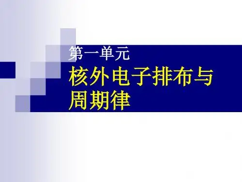 核外电子排布与周期律PPT课件1 苏教版