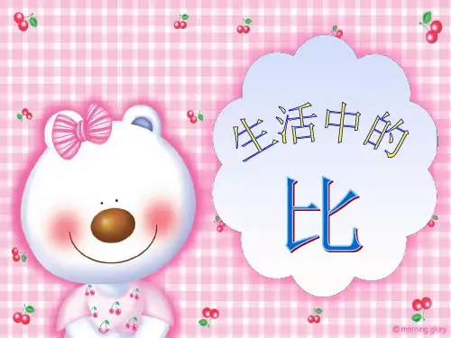 北师大版数学六年级上册《生活中的比》PPT...