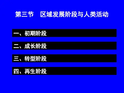 高中地理鲁教版必修三1·.3区域发展阶段与人类活动(共28张PPT)
