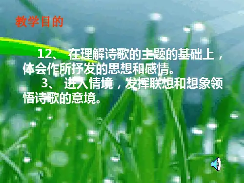 雨说 幻灯片PPT课件