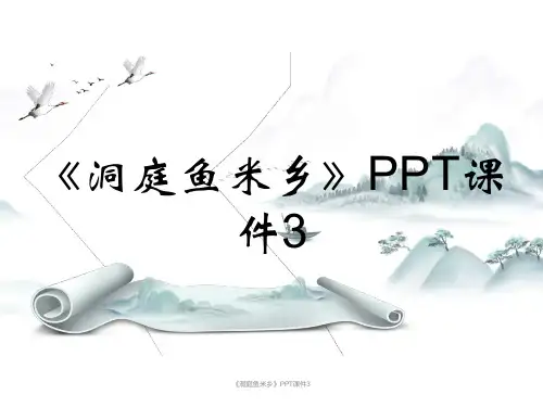 《洞庭鱼米乡》PPT课件3