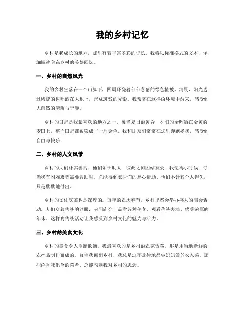 我的乡村记忆