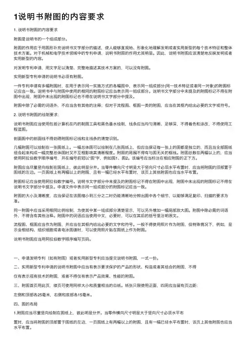 1说明书附图的内容要求