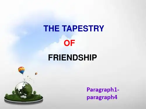 unit5 THE TAPESTRY of Friendship