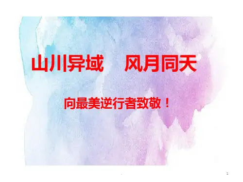 致敬最美逆行者PPT课件