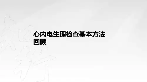 电生理检查