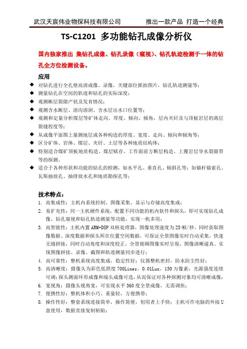 TS-C1201智能钻孔电视成像仪