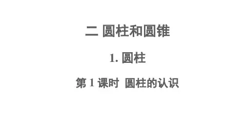 六年级数学下册二圆柱与圆锥1圆柱第1课时圆柱的认识课件西师大版