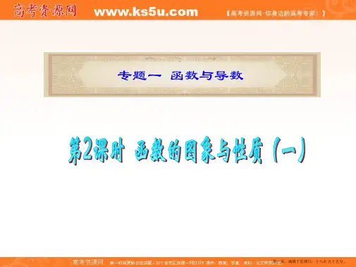 福建省2012届高考数学文二轮专题总复习课件：专题1  第2课时  函数的图像与性质