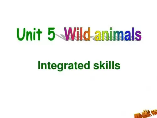8A Unit5 Wild animals Integrated skills