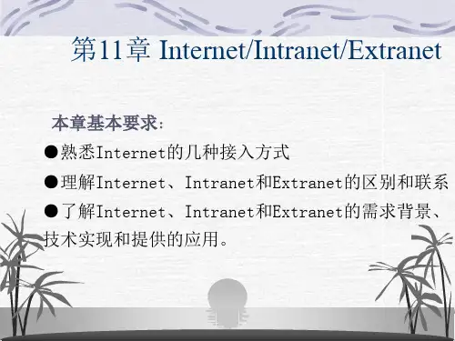 第11章 Internet、Intranet和Extranet