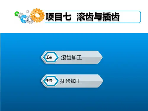 机械加工技术项目七——滚齿和插齿