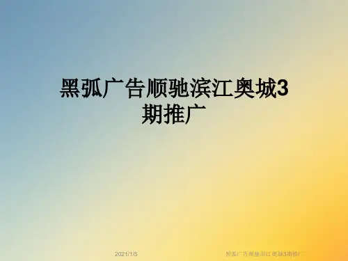 黑弧广告顺驰滨江奥城3期推广