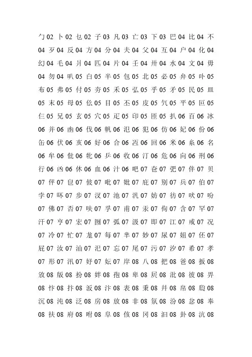 五行中属水字