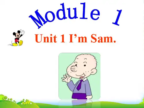 新外研版三年级英语上册Module 1 Unit 1 课件 1