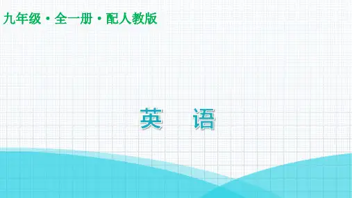 最新人教版九年级全一册英语Unit 9第五课时 Section B (3a～Self  Check)