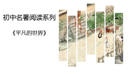 中考语文名著考点梳理演练专题27 平凡的世界  课件(共59张PPT)