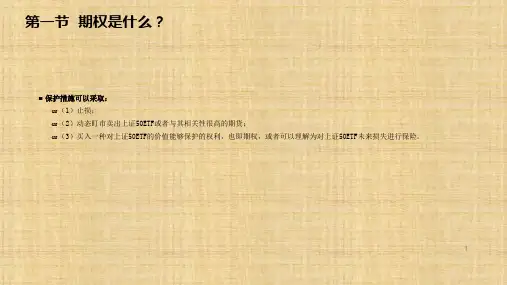 第七章  期权产品与期权市场  《衍生金融工具》ppt课件