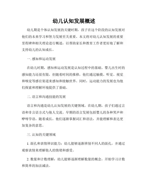 幼儿认知发展概述