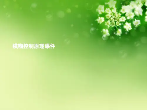 模糊控制原理课件优秀课件