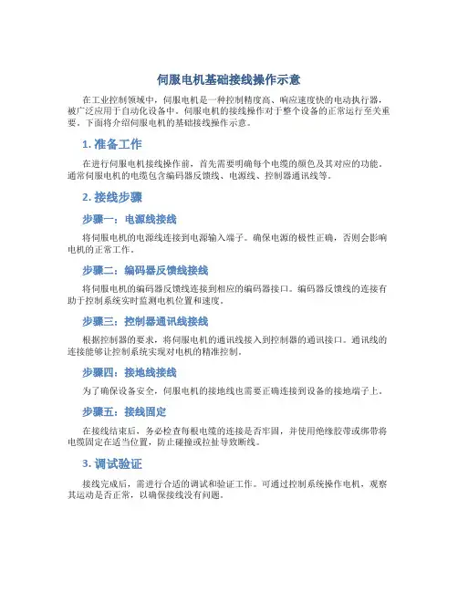 伺服电机基础接线操作示意