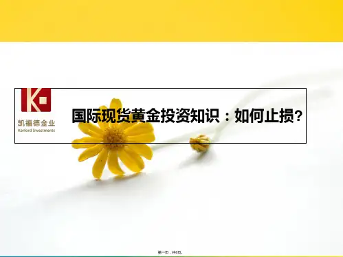 国际现货黄金投资知识如何止损(共6张PPT)优秀