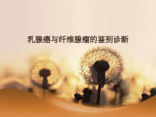乳腺癌与纤维腺瘤的鉴别诊断