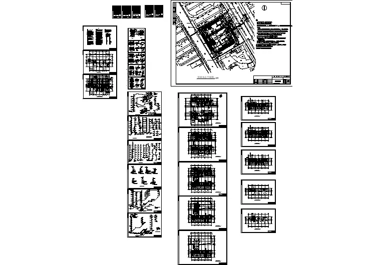 八层（地下一层）办公楼全套给排水施工图（25张）