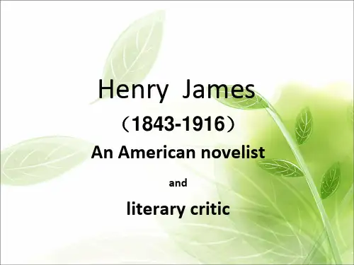 Henry__James美国文学作家亨利詹姆斯